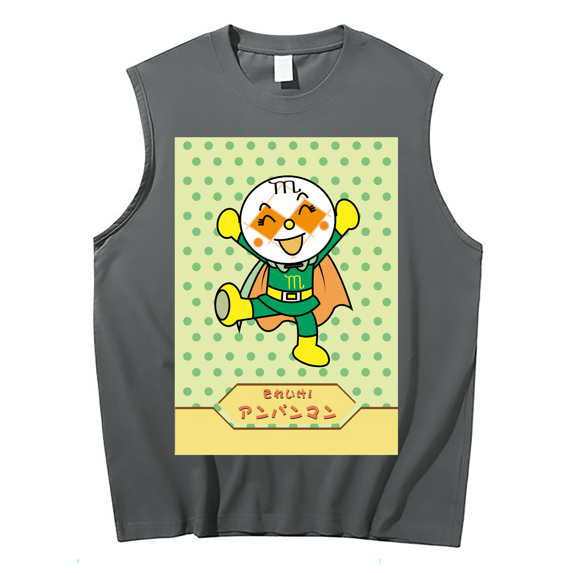 （画像用） アンパンマン Anpanman コットン100％タンクトップ（フロントプリント）